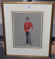 Herbert Benham, The East Surrey Regiment, watercolour and gouache