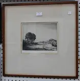 John Gidley Withycombe, View of a Country Path, etching