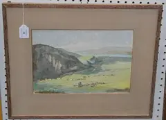 Ernest Howard Shepard, Hrisos Golden Village of Apollo, watercolour