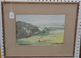 Ernest Howard Shepard, Hrisos Golden Village of Apollo, watercolour