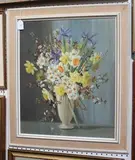 A. Nikolsky, Spring Flowers, 1960, oil on canvas