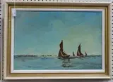Paul Brown, View of Boats sailing off-shore