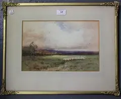 Edith Amorsina Langdon, When Sunshine follows Rain, watercolour