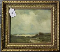 Jacques Stephen Witjens, Landscape Study, oil on panel