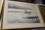 Julia M. Phelps, Rowing Eights on the Thames, watercolour