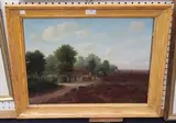 Georgs Frederik Teyssen, Continental View with Cottage, oil on canvas