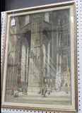 Henry Thomas Schafer, San Miguel - Xerez de la Frontera, Espana, watercolour heightened with white