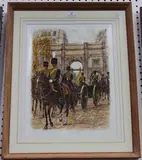 Alexei Jawdokimov, Royal Horse Artillery, watercolour and ink