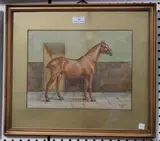 G. Roots, Reuben' (Study of the Horse), 1900, watercolour