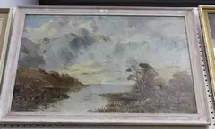 Stanley Penn, Mountainous Landscape, oil on canvas