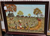 Almarie Little, Cotton Pickers, acrylic on canvas-board