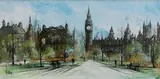 Ron Folland, Westminster in Autumn, oil on canvas