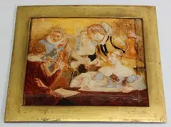 A. Chalon, The Music Recital, watercolour on ivory