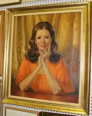 Wolf Craig Hainisch, Half Length Portrait of a Lady, 1974, oil on canvas