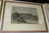 John Charles Moody, Arundel, watercolour and pencil