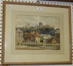 M. Kitchener, View of Arundel, watercolour