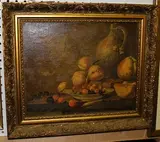 H. Steenwyck, Still Life Study of Fruit, oil on canvas