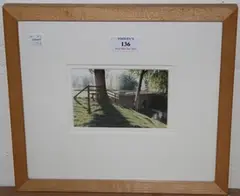 Peter Collyer, Pond Tail Bridge, Bowood, watercolour