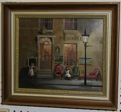 Deborah Jones, Mother's Shop, oil on board