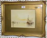 F.J. Aldridge, A Venetian Sunset, watercolour