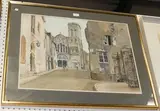 Keith A. Jordan, Rue St Pierre Vezelay (Yonne), watercolour