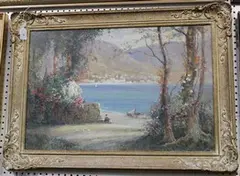 An Italian Lake by Reginald Smith, watercolour, sold Nov 2014