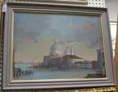 Marion Starr, Grand Canal, oil on board