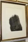 Knut Steen, Two Crouching Figures viewed from behind, monochrome etching