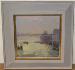 Marion Starr, I wish I was in Venice, Dogana, oil on board