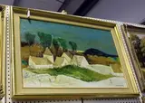 Bernard Conte, Paysage d'Ile de France, oil on canvas
