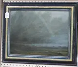 Derek Hare, Stormy Landscape, 1982, oil on canvas