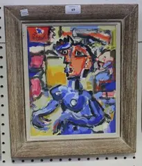 André Giroux, Female Nude, oil on board