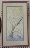 David Barber, Study of a Kingfisher, watercolour