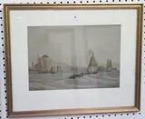 George Dodgson Callow, L'Havre, 1865, watercolour
