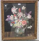 Dorcie Sykes, Still Life Study of Flowers, watercolour