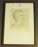 William Rothenstein, T.J. Cobden Sanderson, monochrome print