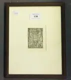 Ornament by Heinrich Aldegrever, monochrome engraving, sold Oct 2014
