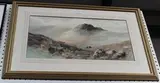 W.H. Dyer, Leather Tor, Dartmoor, watercolour