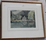 Neil Holland, Swanbourne Lodge, Arundel, watercolour