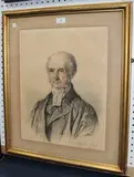 Benjamin Norton, Head and Shoulders Portrait of a Reverend, 1860, charcoal and pastel