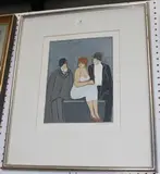 David Schneuer, Three Figures, screenprint
