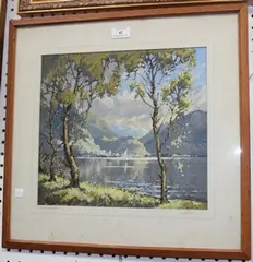 R.L. Howey, Derwentwater, pastel