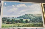J.W. Bramham, Chanctonbury Ring and the Sussex Downs, oil on board