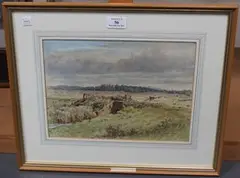 Hubert Williams, Amberley' (View of the Wild Brooks), 1931, watercolour and ink