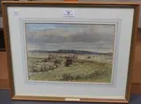 Hubert Williams, Amberley' (View of the Wild Brooks), 1931, watercolour and ink