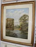 William Fred Austin, Medmenham Abbey nr Henley on Thames, watercolour