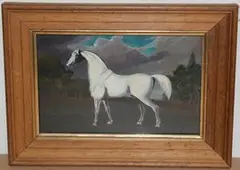 L. Joyce, Study of a Horse in a Landscape, oil on board
