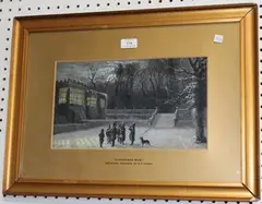 Christmas Eve by Alexander Francis Lydon, watercolour and gouache, sold Jul 2014