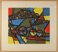 H. de Jager, Abstract, Gouache op papier