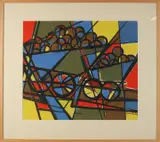 H. de Jager, Abstract, Gouache op papier
